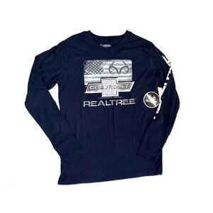 Realtree Chevrolet Dark Blue Long Sleeve T-Shirt